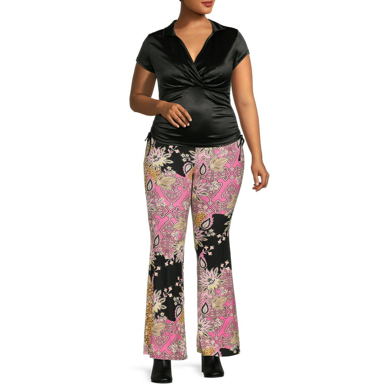 No Boundaries Juniors Plus Size Flare Pull On Pants, 3-Pack 