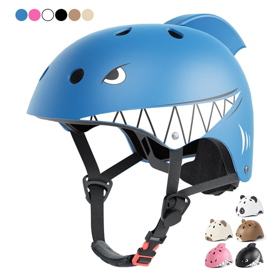XJD Shark Toddler Bike Helmet for Boys Age 1-5 - Lightweight Kids Bicycle Helmet, Multi-Sport Safety Gear for Cycling Scooter Skating