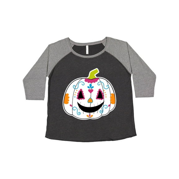 Inktastic Day Of The Dead Pumpkin Women's Plus Size T-Shirt