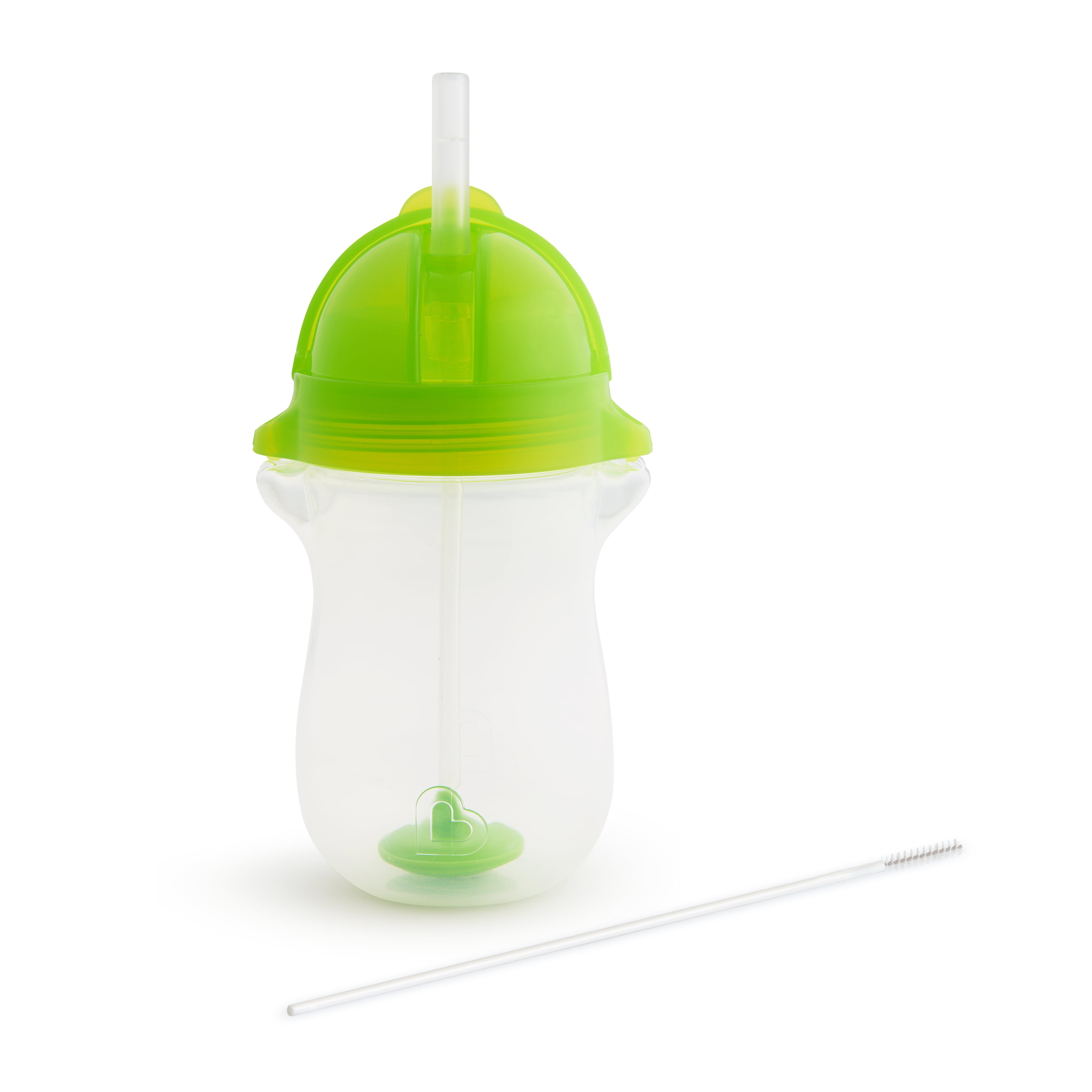 10 oz/296 ml Pack of 2 Blue/Green Munchkin Click Lock Tip and Sip Weighted Flexi Straw Cup