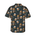 thumbnail image 3 of Daiia Cigar Hawaiian Shirt for Men Gentle Cotton Regular Short Sleeve Casual-3X-Large, 3 of 9