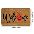 thumbnail image 6 of Halloween Decorations Doormat Home Imitation Coir Autumn Thanksgiving Halloween Doormat with Rubber Non Slip Backing Checkered Buffalo Plaid Rug for Layering Decor Front Door Entrance Mat, 6 of 6