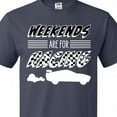 thumbnail image 4 of Inktastic Weekends Are for Racing Race Car Silhouette and Racing Flag T-Shirt, 4 of 5