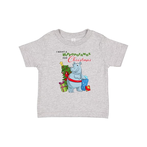 Inktastic I Want a Hippopotamus for Christmas Boys or Girls Baby T-Shirt