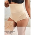 thumbnail image 3 of High Waisted Shapewear Panties for Women Plus Size Seamless Lace Briefs No Show Under Dresses, 3 of 6