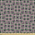 thumbnail image 2 of Ambesonne Abstract Fabric by the Yard Upholstery, Random Cubes Arrangement, 3 Yards, Dark Purple Grey Blush, 2 of 5