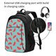 thumbnail image 2 of Fotbe Watermelon Mochila con Estampado y Puerto USB para Hombre y Mujer, Mochila Antirrobo, Mochila de Viaje, Mochila Escolar, Mochila Universitaria, 2 of 7