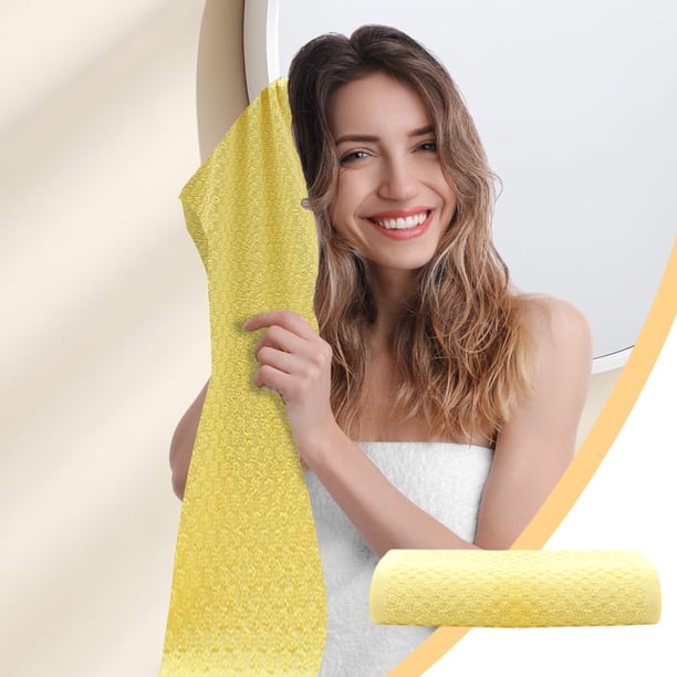 Juego de toallas de baño – Toalla de mano absorbente, algodón suave, de secado rápido, 28x12 pulgadas, multicolor azul, amarillo, verde naranja rosa, ligero para viajes en baño, hotel y gimnasio