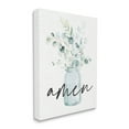 thumbnail image 3 of Stupell Industries Amen Religious Calligraphy Eucalyptus Botanicals Country Jar Graphic Art Gallery Wrapped Canvas Print Wall Art, Design by Lettered and Lined, 3 of 7