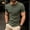 Army Green, variant on LEKWK Textured Henley Shirts for men Short Sleeve Casual Button Down T-Shirts Slim Fit Waffle Knit Tops Lightweight Summer Pullover Tees for Holiday Daily Outfit Army Green L