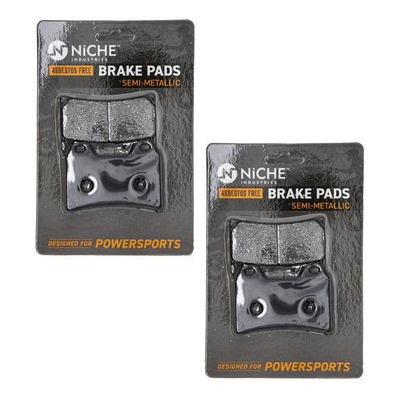 Niche Brake Pad Set for BMW F800S Semi-Metallic Motorcycle 2 Pack 519-KPA2301D