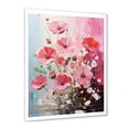 thumbnail image 2 of Designart "Spring Petals of Pink Fuchsia" Floral Framed Wall Art - Traditional Pink Fuschia Living Room Framed Canvas Art, 2 of 6