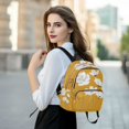 thumbnail image 6 of FORMRS Mini Backpack Purse for Women Travel Daypack Casual Shoulder Bag, White Flowers, 6 of 7