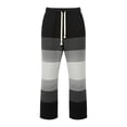 thumbnail image 2 of Men's Elastic Waist Pants for Men Gradient Print Drawstring Closure Casual Full Length Polyester Pants 1 Pc, 2 of 4