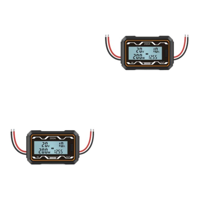 Eigraketly Medidor de vatios Analizador de potencia Suministros eléctricos Alta precisión Mano de obra fina de larga duración Detector de 200A 2piezas