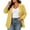 Yellow1, variant on StSilkitty Womens Casual Blazer Plus Size 3/4 Sleeve Lapel Collar One Button Business Casual Suit Jacket Coat with Pockets