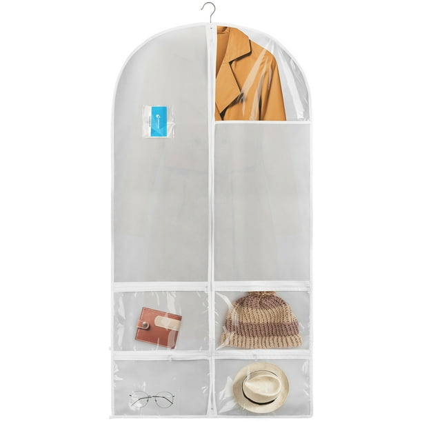 Garment Bags for Hanging Clothes, WWW Clear Garment Bag, Plastic