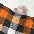thumbnail image 2 of Naloa Orange Plaid Dog Blanket, 3 Sizes Cat Blanket for Indoor Cats Large Medium Small Dog Gifts-, 2 of 8