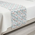 thumbnail image 2 of Woodsy Bed Runner, Fox and Trees in Folk Art Holiday Season, Decorative Accent Bedding Scarf for Hotels Homes and Guestrooms, Twin, White Multicolor, by Ambesonne, 2 of 2