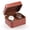 Red Brown, variant on Tzdxfgl Watch Travel Case for Men, PU Leather Protective Box with Suede Interior Up to 55mm, Black