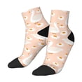 thumbnail image 2 of Bingfone Geese And Flower Design Patterned Men'S Women'S Casual Cotton Socks, 2 of 9