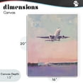 thumbnail image 4 of Stupell Industries Contemporary Airplane Takeoff into Pastel Skies Canvas Art, 16 x 20, by The Prints Vibe, 4 of 8