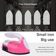thumbnail image 6 of Yucurem DIY Handy Iron Portable Electric Heat Press Iron for Heat Transfer Handheld Mini Iron(EU Rose Red), 6 of 9