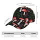 thumbnail image 2 of Fotbe Red Mushrooms Gorro Clásico de Béisbol, Gorra Ajustable con Broche Snapback, Gorro de Exterior de Algodón Suave, 2 of 6