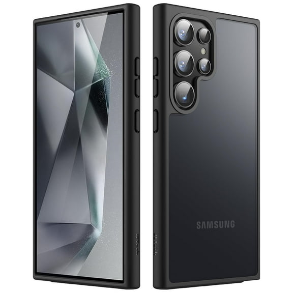 JETech Matte Case for Samsung Galaxy S24 Ultra 5G, Frosted Translucent Back Protective Slim Phone Cover, Anti-Fingerprints (Black)