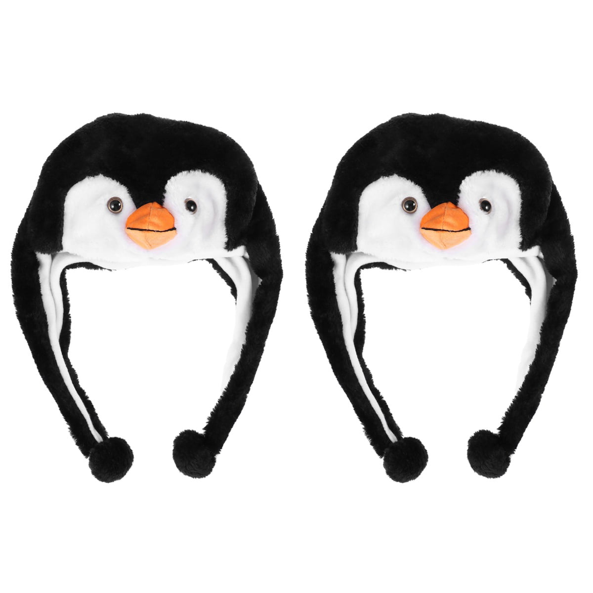 Kids Plush Penguin Hat 18cm High Wild Woolies Girl Boy Head Ear Warmer 