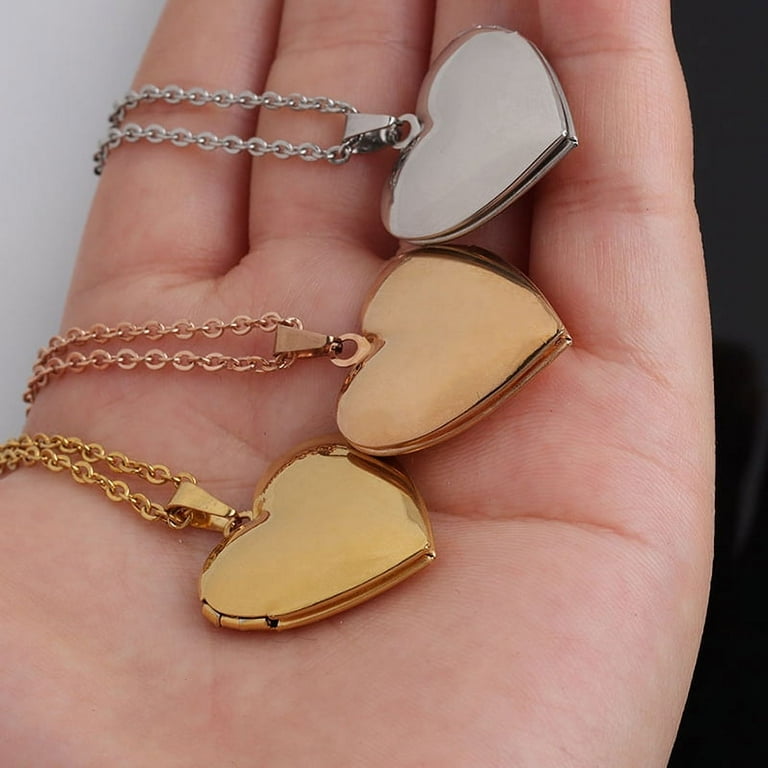 Racing Butterfly Love Heart Locket Pendants for Women Men Openable