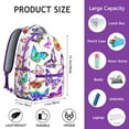thumbnail image 6 of Water-Resistant Butterfly Backpack&nbsp;– Fashionable Bookbag for Teens & Adults, Fits 15” Laptop, Padded Straps, Great for High School & University, 6 of 6
