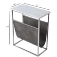 thumbnail image 2 of Butler Specialty Koler Marble And Leather Magazine Table In Gray, 2 of 9