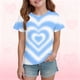 thumbnail image 1 of Blusas y camisas de cuello redondo y manga corta con estampado para niños, blusa de cuello redondo y manga tres cuartos, blusa de poliéster para niños de talla mediana, 1 of 6