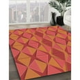 thumbnail image 3 of Ahgly Company Machine Washable Indoor Square Transitional Bright Orange Area Rugs, 8' Square, 3 of 7