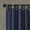 thumbnail image 3 of JLA Home INC Aubrey Jacquard Panel Pair Navy 50x84, 3 of 4
