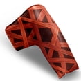 thumbnail image 2 of Golf Club Head Cover | Leather Golf Club Putte Headcover , Waterproof Golf Club Head Cover Set Driver Headcovers for Golf Clubs Men Women Red Intertwine Design, 2 of 5