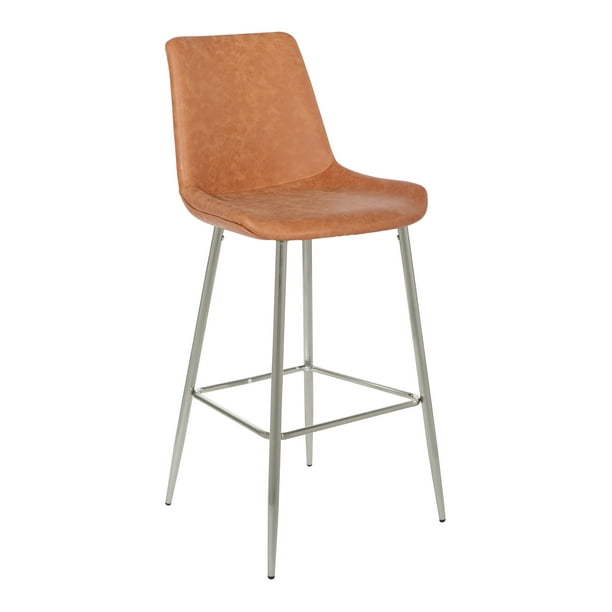 OSP Home Furnishings™ Theo 30" Bar Stool 2-Pack in Sand Faux Leather