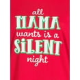 thumbnail image 5 of Holiday Time Women's Short Sleeve Silent Mama Graphic T-Shirt, 5 of 5