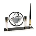 thumbnail image 1 of Crystal Globe Pen Stand, 1 of 1