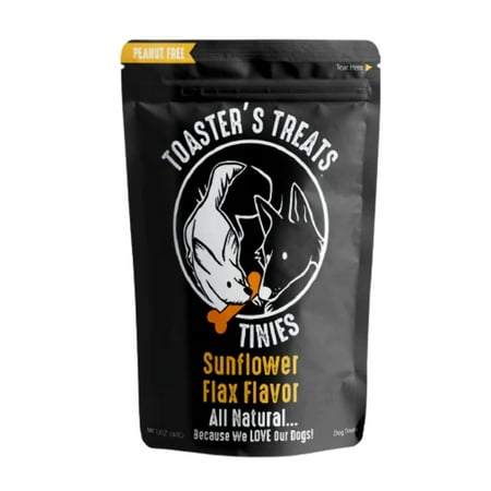 UPC: 0850035434031 | Toasters Treats TINIES Training Treats Sunflower Flax Flavor Crunchy Dog Treats 12 oz. Bag