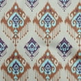 thumbnail image 1 of oneOone Viscose Jersey Brown2 Fabric Asian Ikat Sewing Material Print Fabric By The Yard 60 Inch Wide, 1 of 4