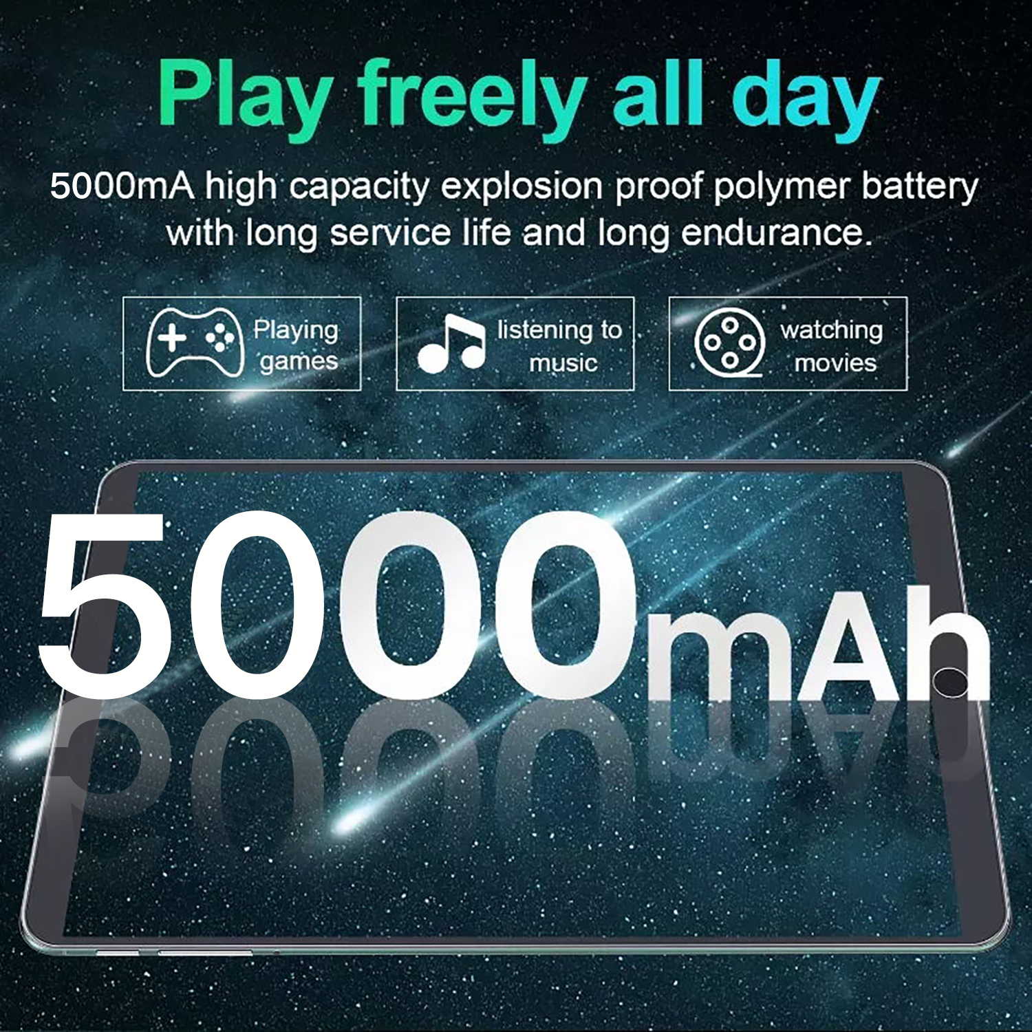 CLOVERTEK G11 4G LTE Tablet Android 13 4GB+64GB storage 5+8MP Camera long lasting battery