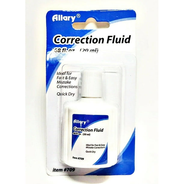 Lot of 4 Allary 709 Quick Dry Correction Fluid, 20ml