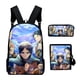 thumbnail image 1 of Set de mochilas Anime Attack on Titan para niños, 3 piezas, nailon, 1 of 1