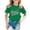 R106 Dark Green, variant on Ruiwill 4Th Grade Shirt For Girls Summer Crew Neck Short Sleeve Kids Tops Casual Fourth Grade Letter Print School Outfits For Girls Size 1-2 Years