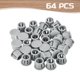 thumbnail image 3 of Uxcell 64Pcs 10mm Tapones de agujero redondos de nylon plástico gris claro, 3 of 6