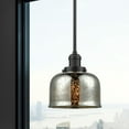 thumbnail image 2 of Innovations Lighting  Franklin Restoration Bell - 1 Light 8" Stem Hung Mini Pendant Oil Rubbed Bronze/Seedy, 2 of 3