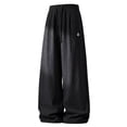 thumbnail image 5 of Akiihool Wide Leg Pants for Men Men's Straight Fit Stretch Cargo Pant Casual Winter Pants Black,M, 5 of 7