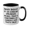 thumbnail image 2 of Proud Parent of an English Springer Spaniel. Two Tone 11oz Mug, English Springer Spaniel Dog Present From Friends, Unique Cup For Dog Lovers, 2 of 2